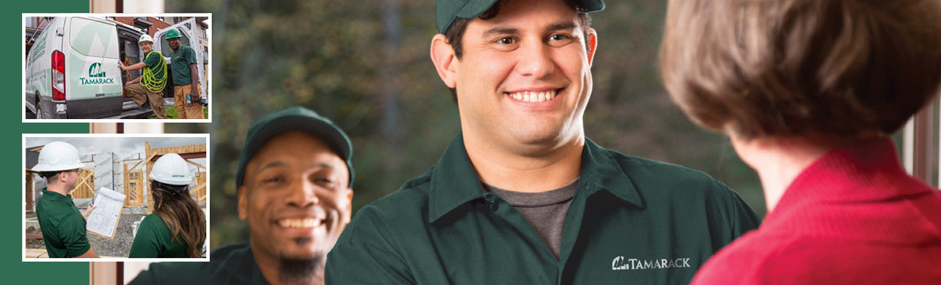 Photograph of smiling Tamarack workers - for design and visual purposes