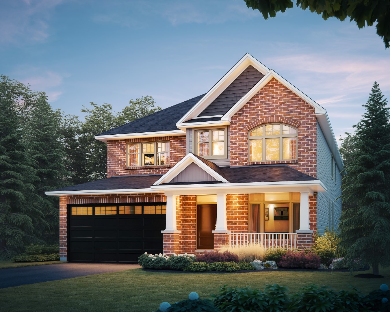 Oxford Elevation D  by Tamarack Homes
