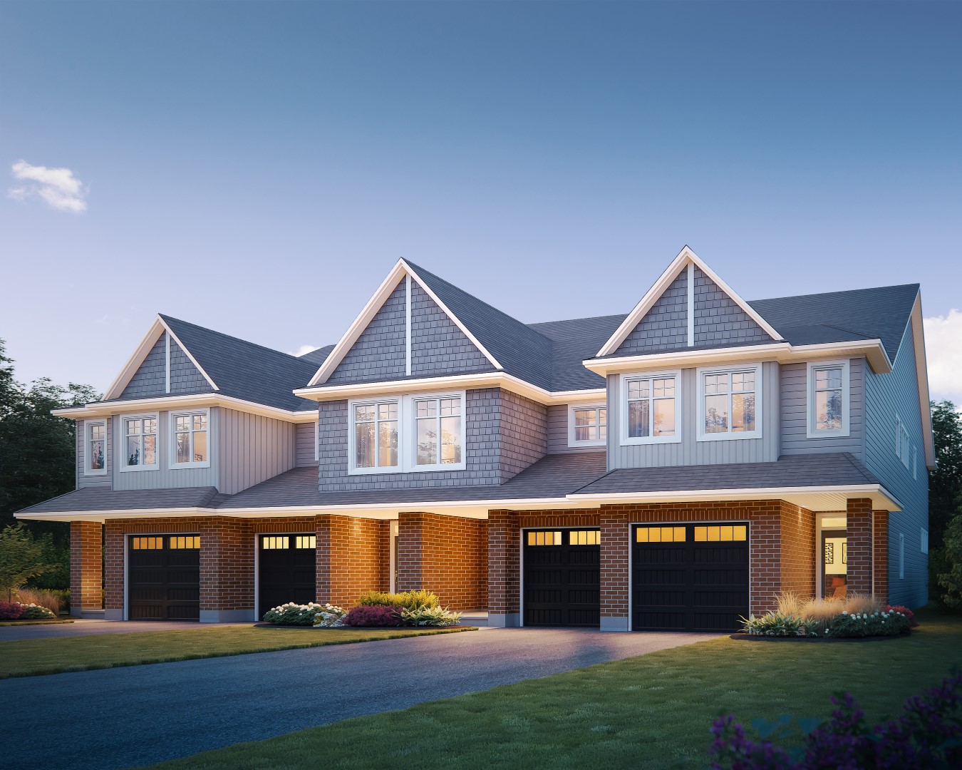 Abbey Elevation Townhome by Tamarack Homes
